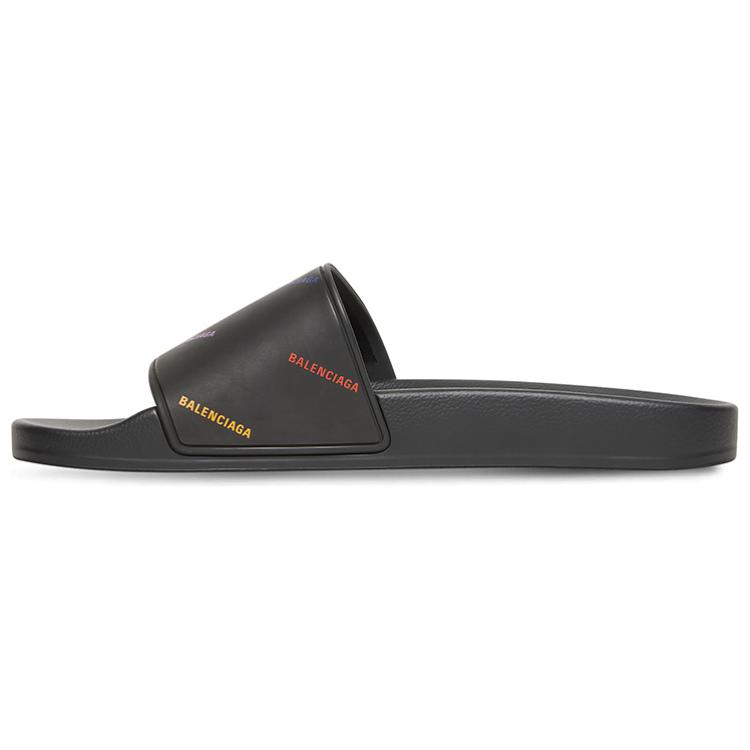 Balenciaga Pool Slide Slippers Women's Black