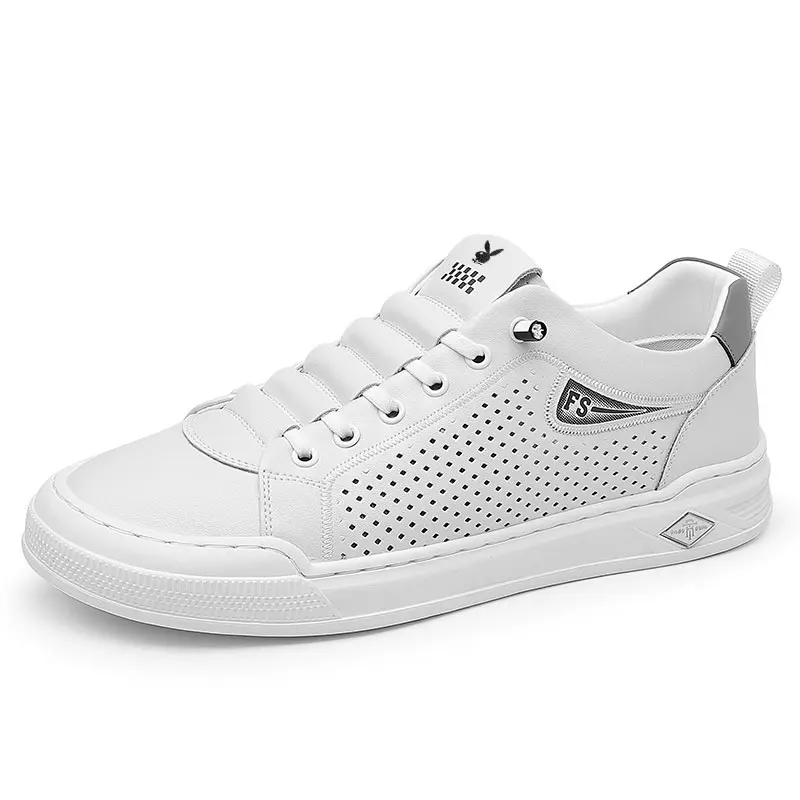Playboy Low Top Skateboard Shoes Men's White
