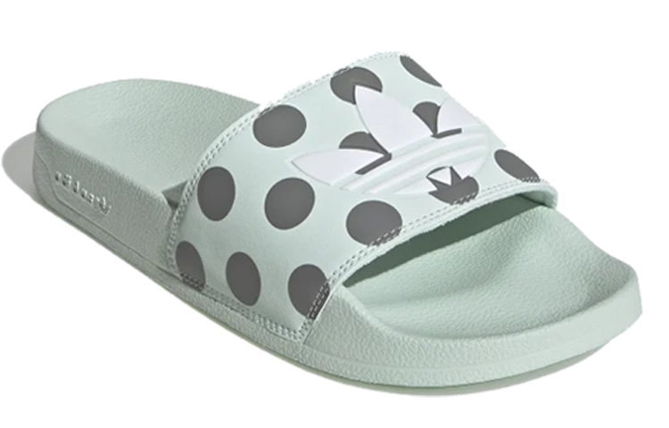 Adidas Originals Adilette Slides 'Dash Green Polka' Women's