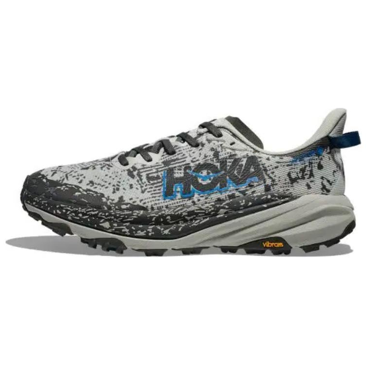 HOKA ONE ONE SPEEDGOAT 6 Cushioning, Slip Resistant, Rebound Low Top Running Shoes Women's Gray Black