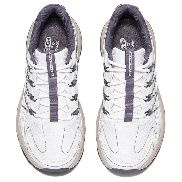 Skechers OUTDOOR WOMENS Abrasion Resistant Rebound Lightweight Low Top Hiking Shoes Women's White Gray купить в интернет-магазине Yoocart с быстрой доставкой по России.