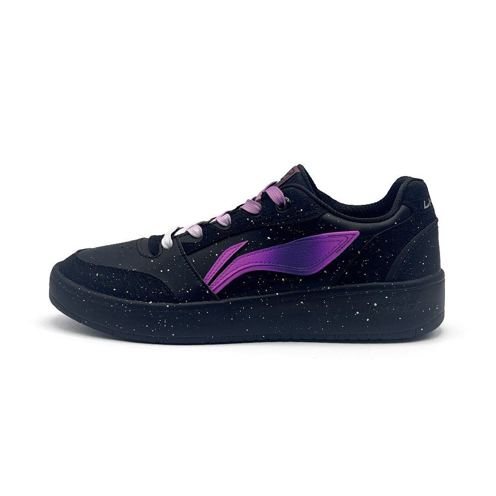LiNing Yuanbao V3 Slip Resistant, Abrasion Resistant, And Balanced Low Top Skateboard Shoes Men's Black Purple