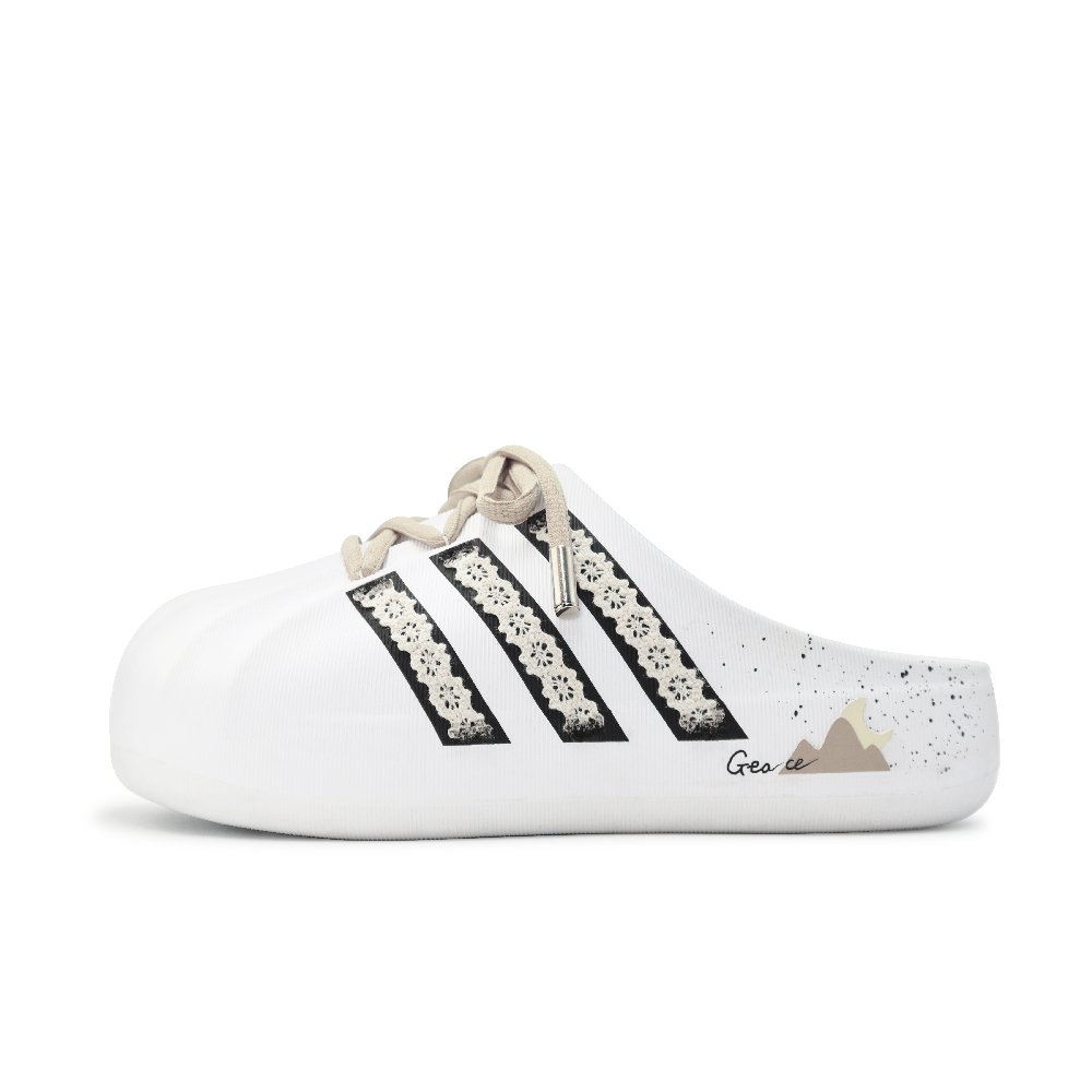 Adidas Originals AdiFOM Superstar Closed Toe Slippers Unisex Black White Umber
