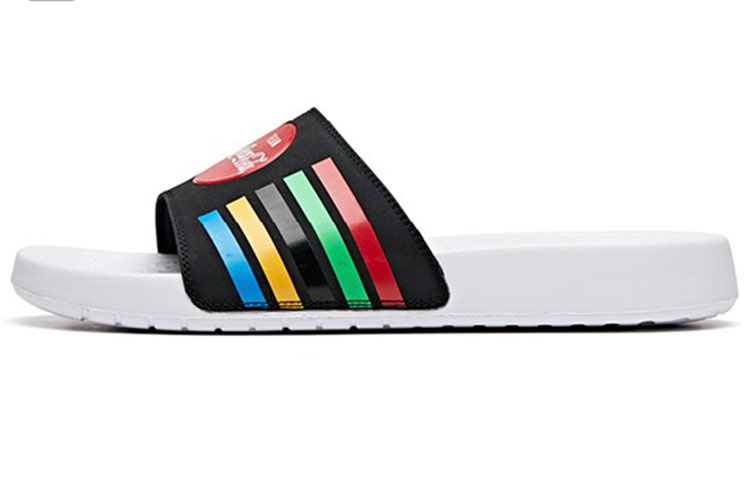 Coca Cola x Anta Life Collection EVA Slide Slippers Men's Left Black Right Red