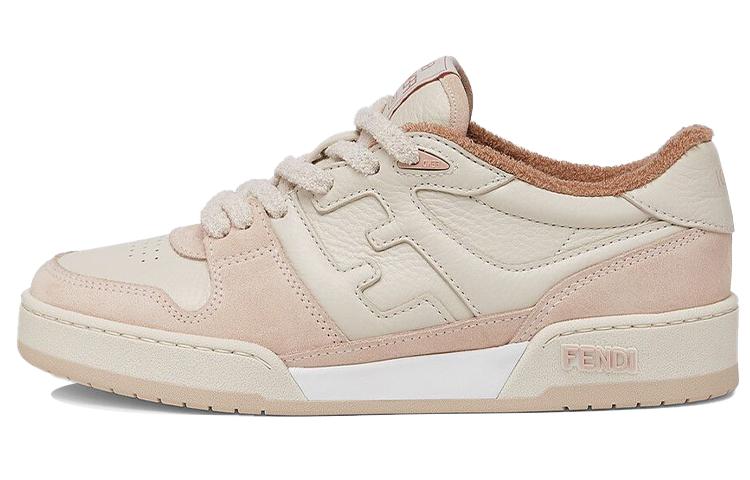 FENDI Match Low Top Suede 'Pink Beige' Women's