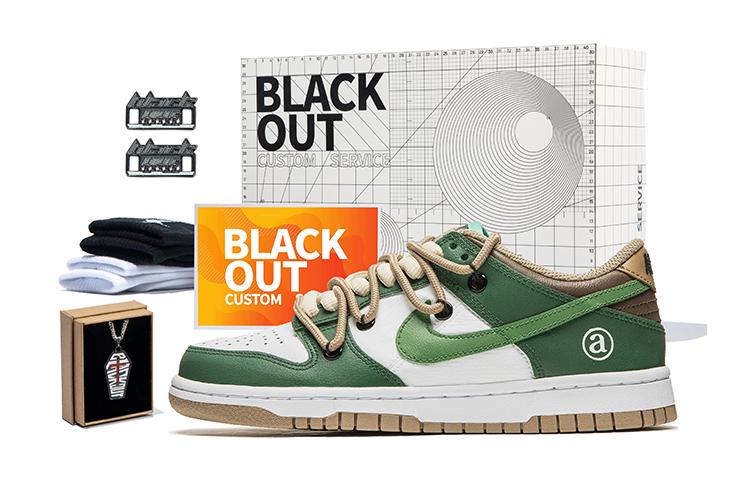 Nike Dunk Slip Resistant, Abrasion Resistant, Lightweight Low Top Skateboard Shoes GS Green