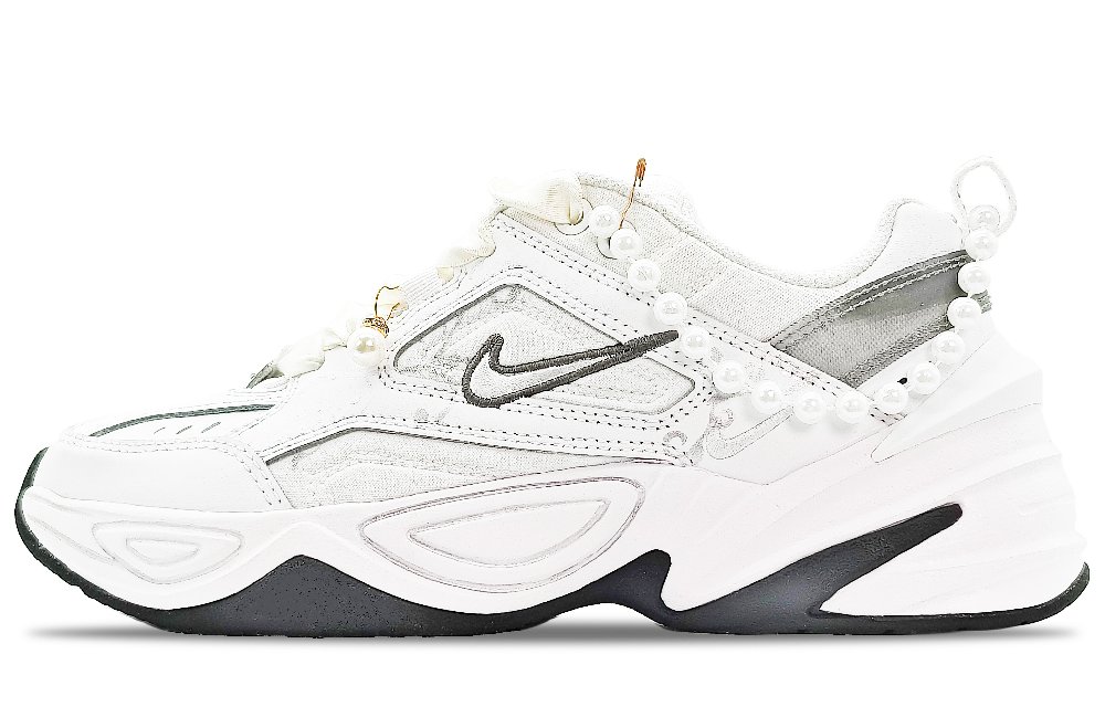 Nike M2K Anti-Slip And Wear-Resistant Height Increasing Low-Top Chunky Sneakers Women's White