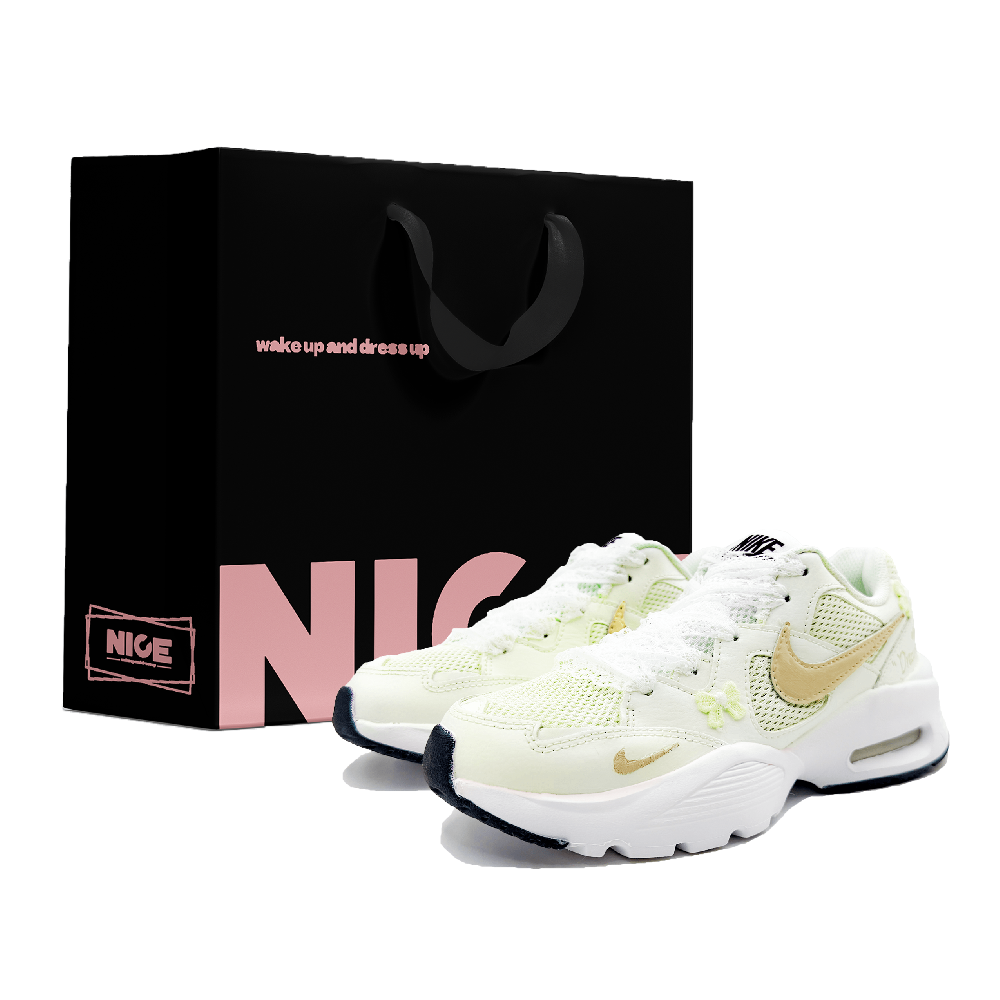 Nike Air Max Fusion Abrasion Resistant Low Top Running Shoes Women's Yellow