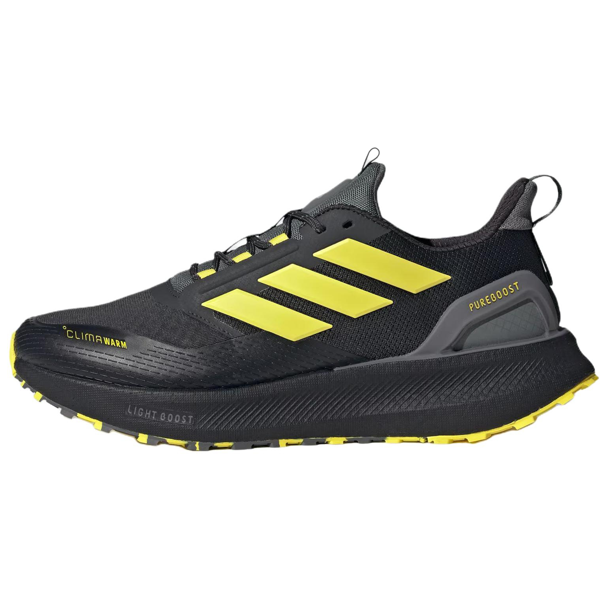 Adidas PUREBOOST 5 Abrasion Resistant Waterproof Thermal Rebound Running Shoes Unisex Black