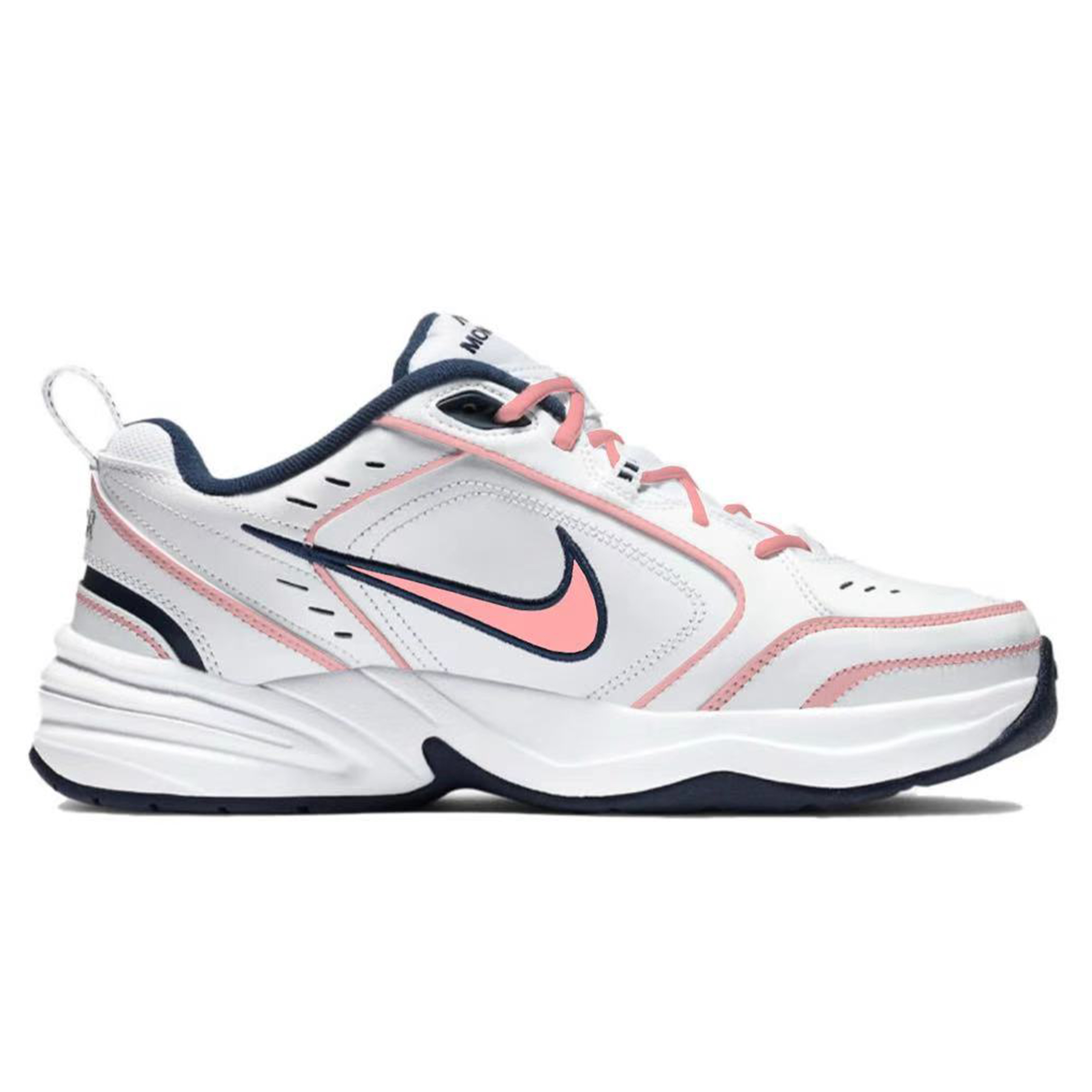 Nike Air Monarch 4 Anti-Slip Wear-Resistant Low-Top Chunky Sneakers Unisex Pink White купить в интернет-магазине Yoocart с быстрой доставкой по России.