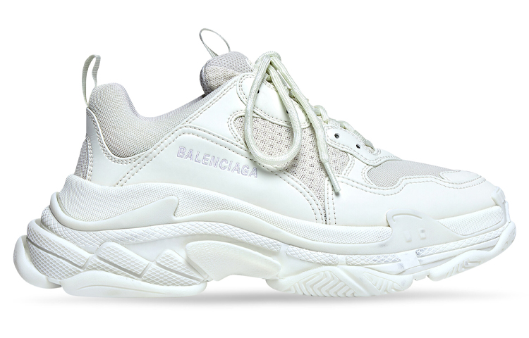 Balenciaga Triple STriple S Cushioning Anti-Slip And Wear-Resistant Low-Top Chunky Sneakers Men's White