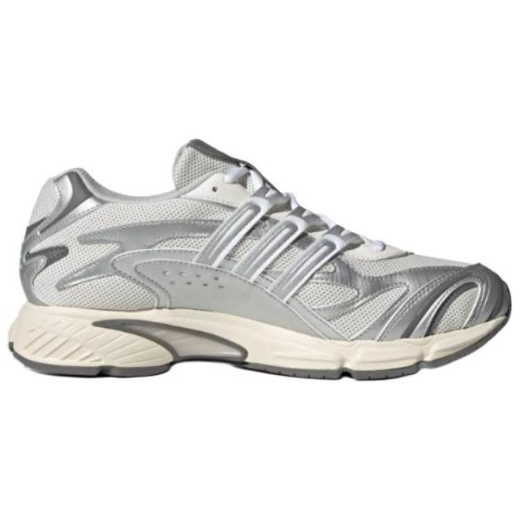 Adidas Originals Temper Run 2.0 Anti-Slip Wear-Resistant Low-Top Chunky Sneakers Unisex White Silver