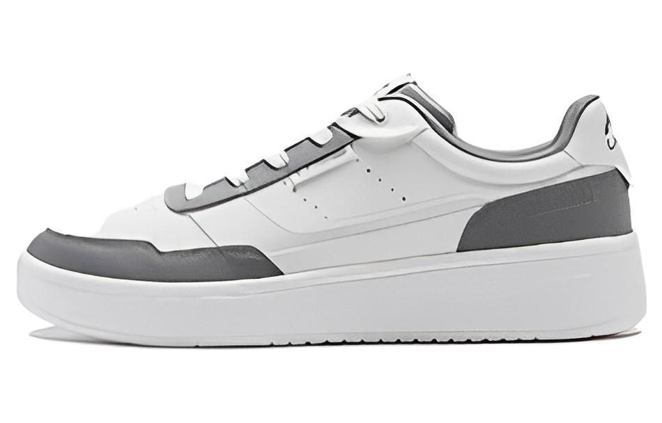 LiNing Relaxing Cushioning Anti-Slip And Wear-Resistant Low-Top Casual Shoes Men's Gray White