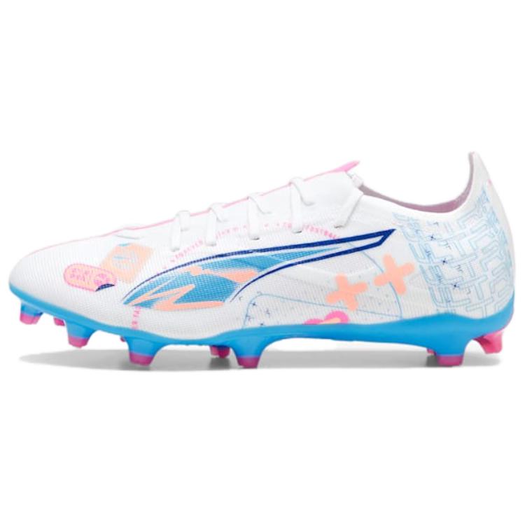 PUMA Ultra 5 Collection AG Artificial Ground Soccer Shoes Men's White Blue