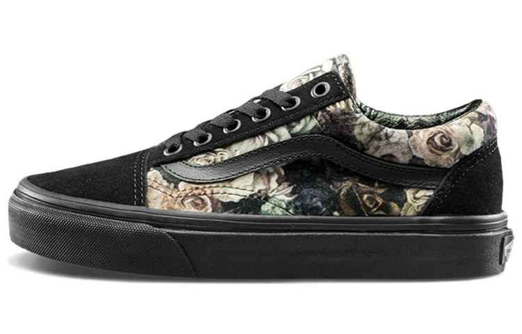 Vans Old Skool Black Flowers Women's