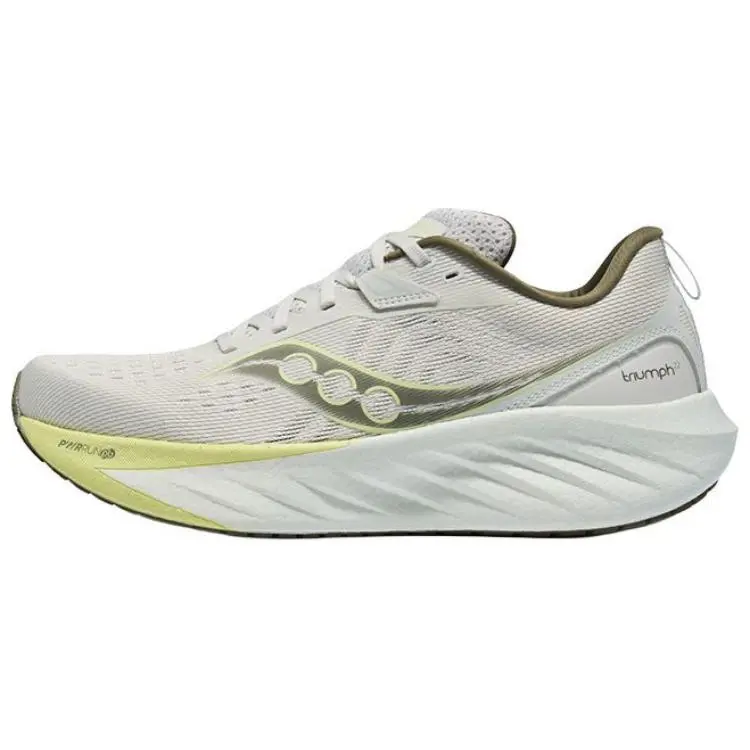 Saucony TRIUMPH Victory 22 Abrasion Resistant Low Top Running Shoes Unisex Gray Green