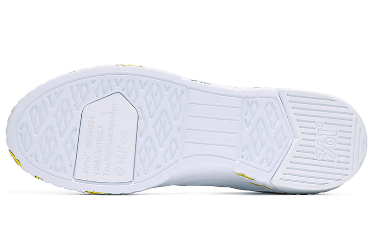 MINIONS x 361° Slip-Resistant Cushioning Wear-Resistant Low-Top Skateboard Shoes Women's White