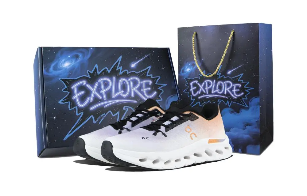 On Cloudtilt Collection Cushioning, Wear Resistant Low top Running Shoes Unisex Blue Orange