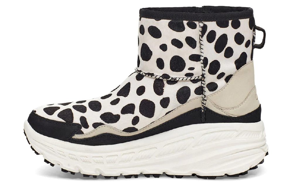 UGG Ca805 Classic Dalmatian Fleece Lined Black White Women's