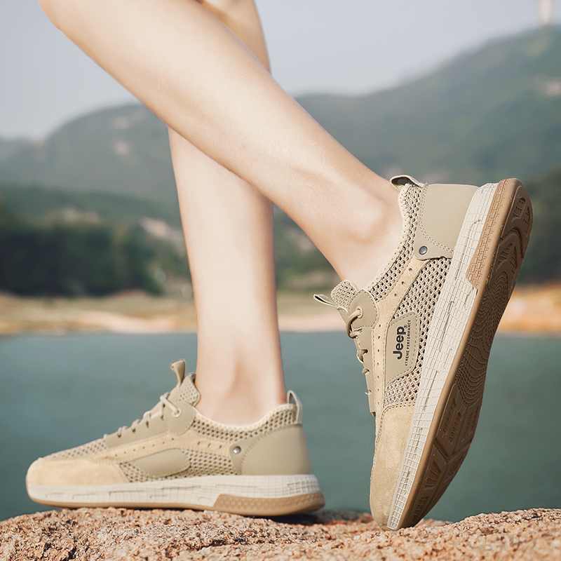 Jeep Low Top Outdoor Shoes Unisex Sand купить в интернет-магазине Yoocart с быстрой доставкой по России.
