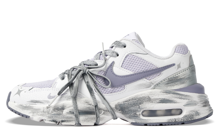 Nike Air Max Fusion Anti-Slip Wear-Resistant Low-Top Running Shoes Women's Purple White