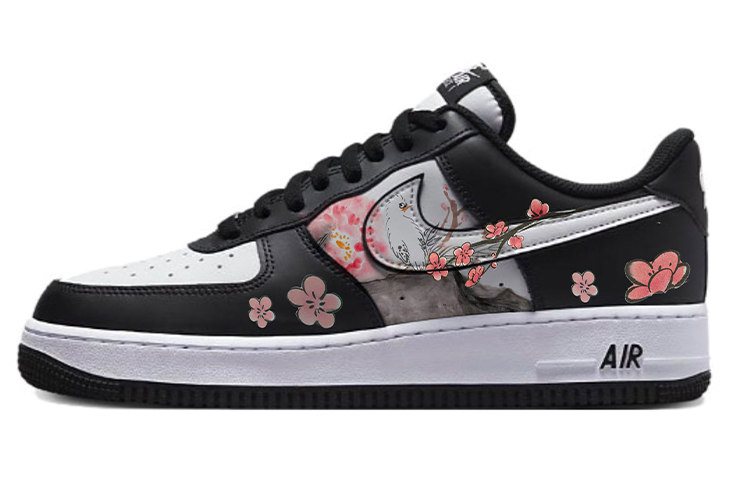Nike Air Force 1 Low-Top Skateboard Shoes Unisex White Black