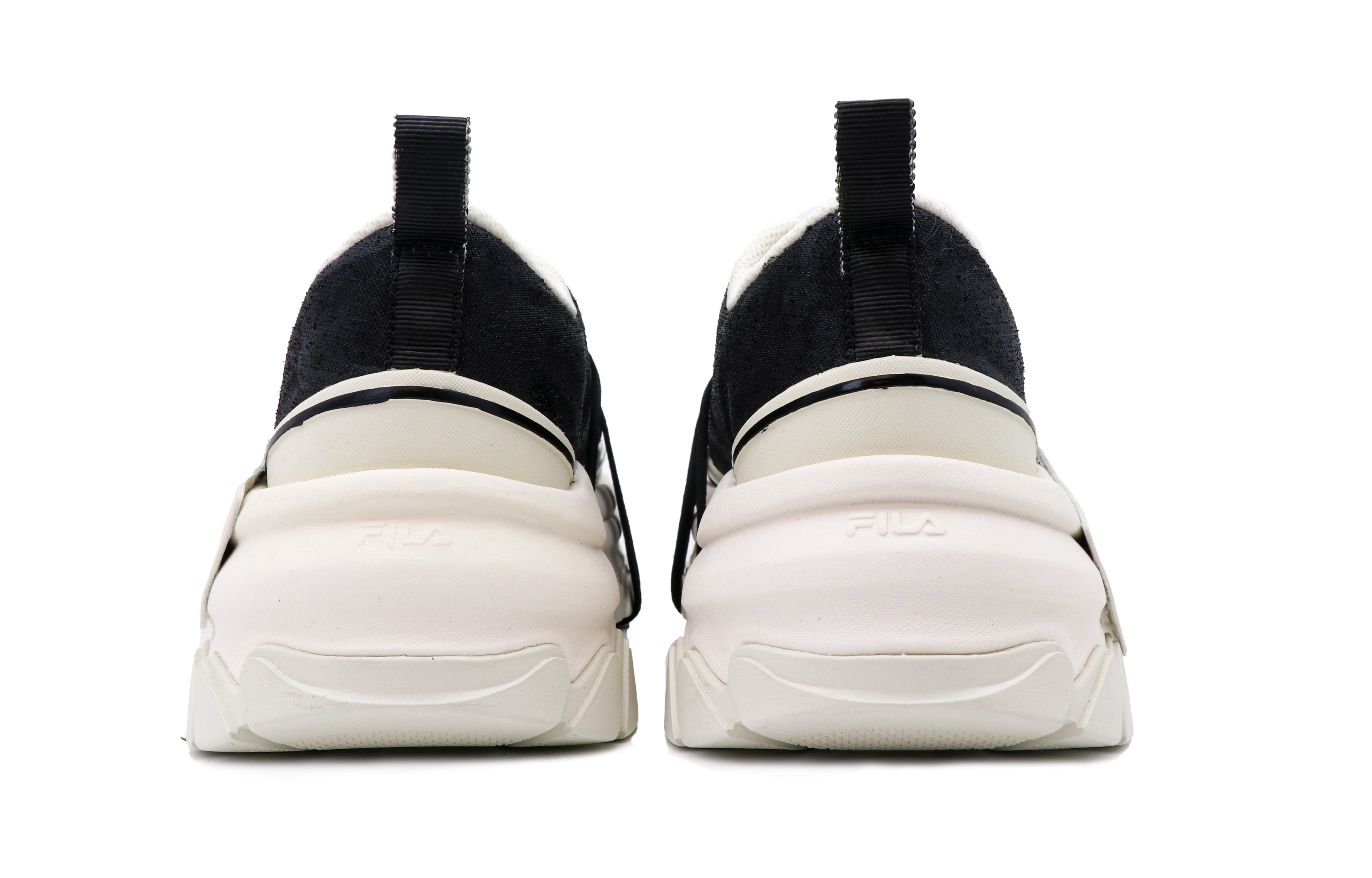FILA Lava Shock Absorbers Slip Resistant Abrasion Resistant Breathable Low Top Sports Casual Shoes Women's Beige Black купить в интернет-магазине Yoocart с быстрой доставкой по России.