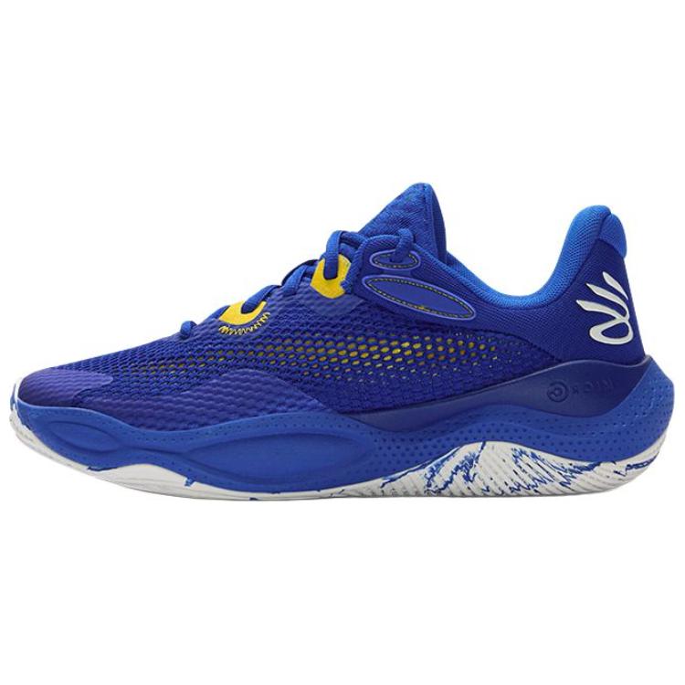 Under Armour Curry Splash 24 Non-slip Wear-resistant Shock Absorption Low-Top Basketball Shoes Men's Blue