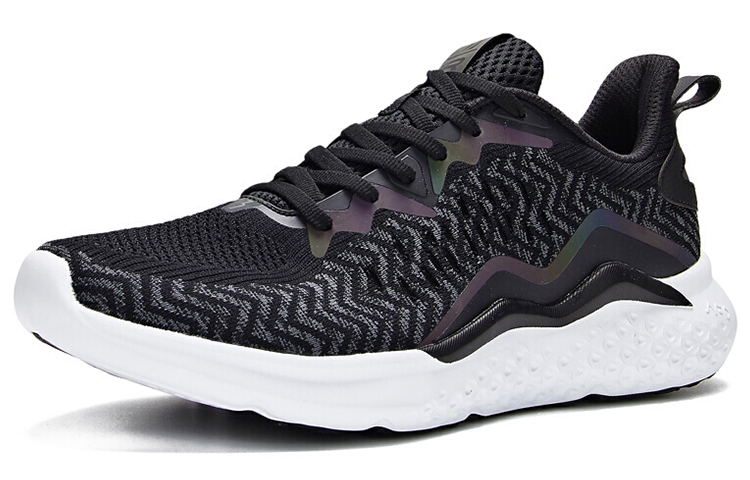361° NFO Breathable Low Top Running Shoes Men's Black White