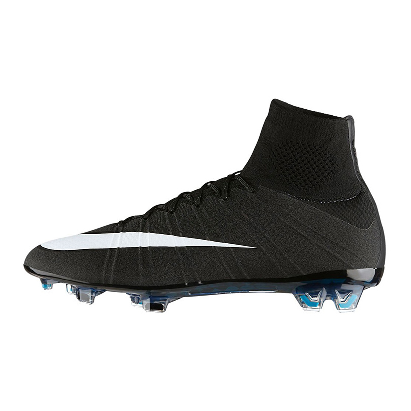Nike Mercurial Superfly Soccer Shoes Men High-Top Black/White/Blue