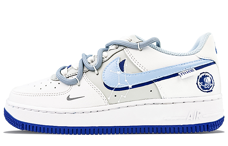Nike Air Force 1 Low Low-Top Skateboard Shoes GS Sea Blue