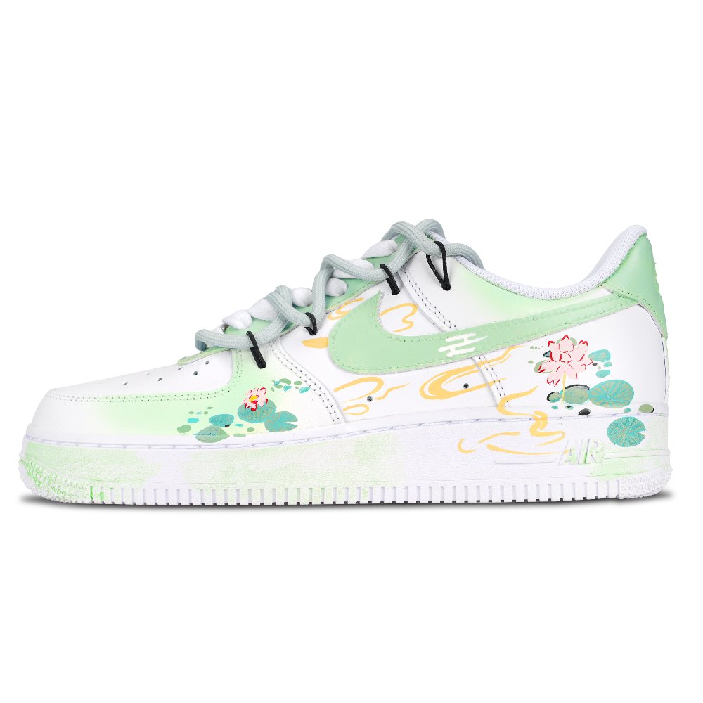 Nike Air Force 1 Netherlands Anti Slip Wear Resistant Low Top Skateboard Shoes Women's White Green