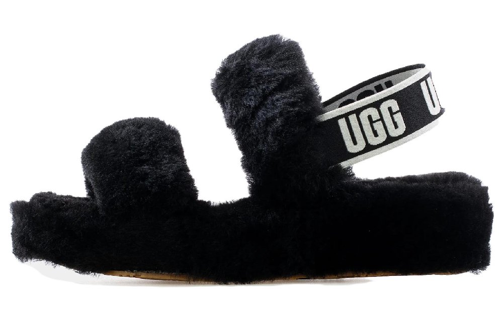 UGG Oh Yeah Thick Sole Sandals Black Women's