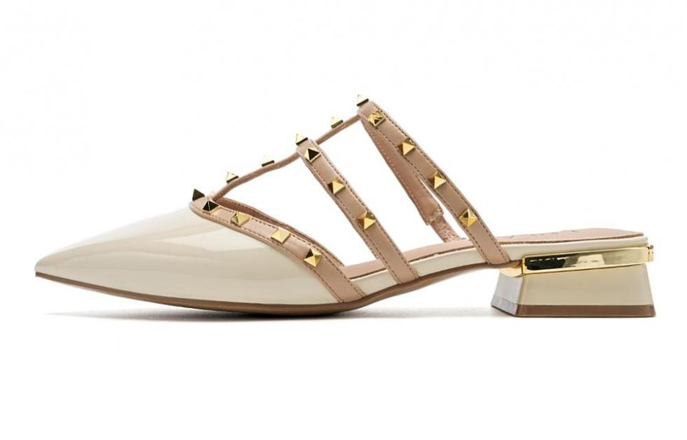 EBLAN Wrap-toe Slippers Women's White