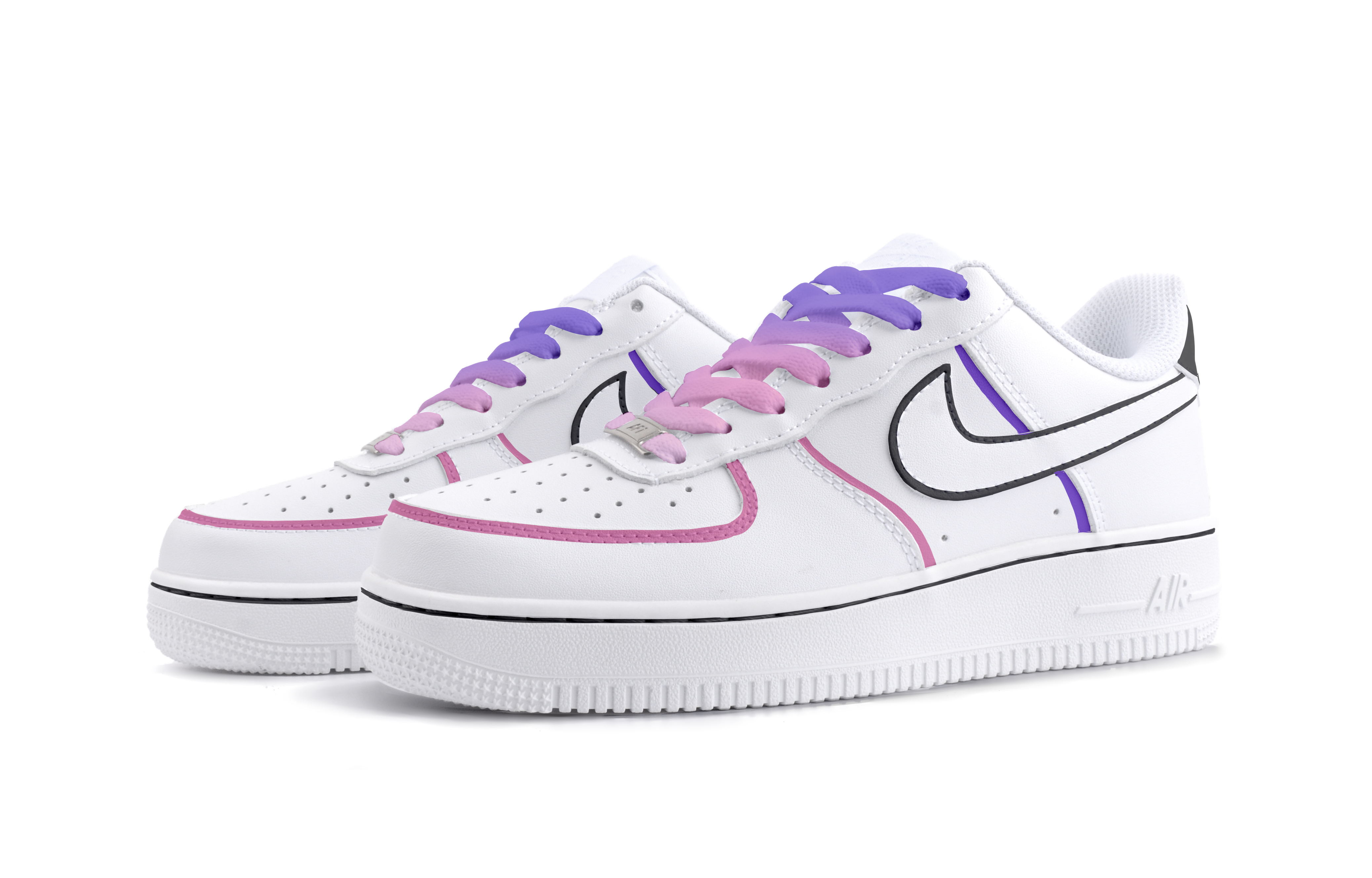 Nike Air Force 1 Aurora Low top Skateboard Shoes Unisex Purple Pink купить в интернет-магазине Yoocart с быстрой доставкой по России.
