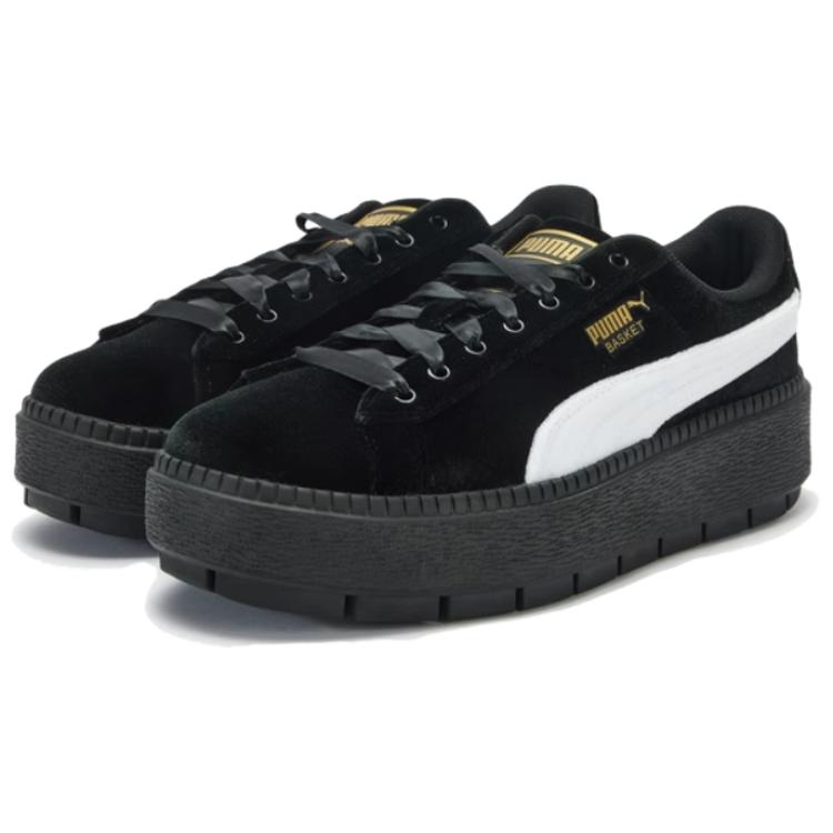 PUMA Platform Abrasion Resistant Low top Skateboard Shoes Women's Black купить в интернет-магазине Yoocart с быстрой доставкой по России.
