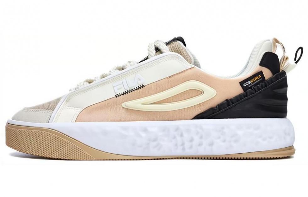 FILA Viva Skateboard Shoes Men Low-Top White Brown