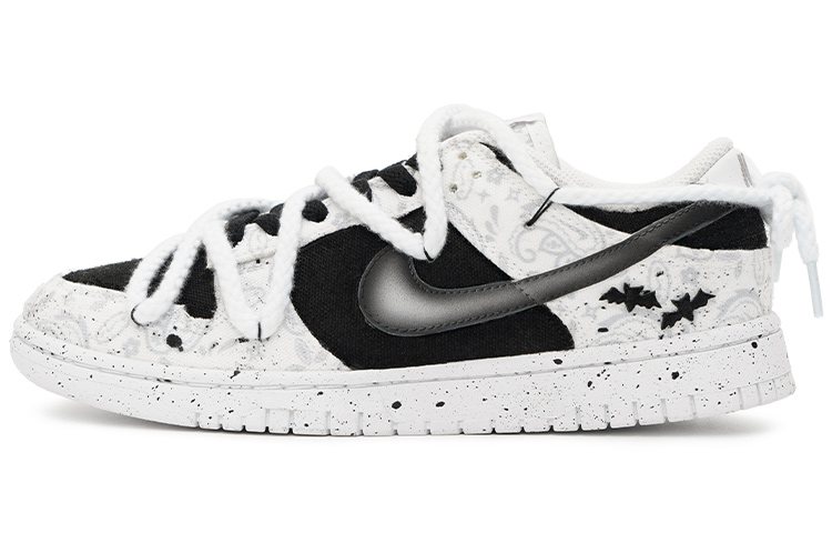 Nike Dunk Low Low-Top Skateboard Shoes Women's White Black