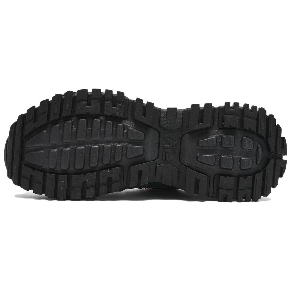FILA FUSION BIANCO Hard Candy Cushioning, Slip Resistant, Lightweight Low Top Chunky Sneakers Women's Black Gray