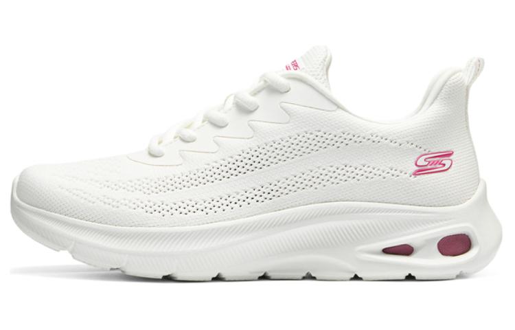 Skechers Breathable Height Increasing Low-Top Casual Shoes Women's Ivory