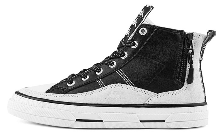 Kappa High-Top Skateboard Shoes Unisex Black