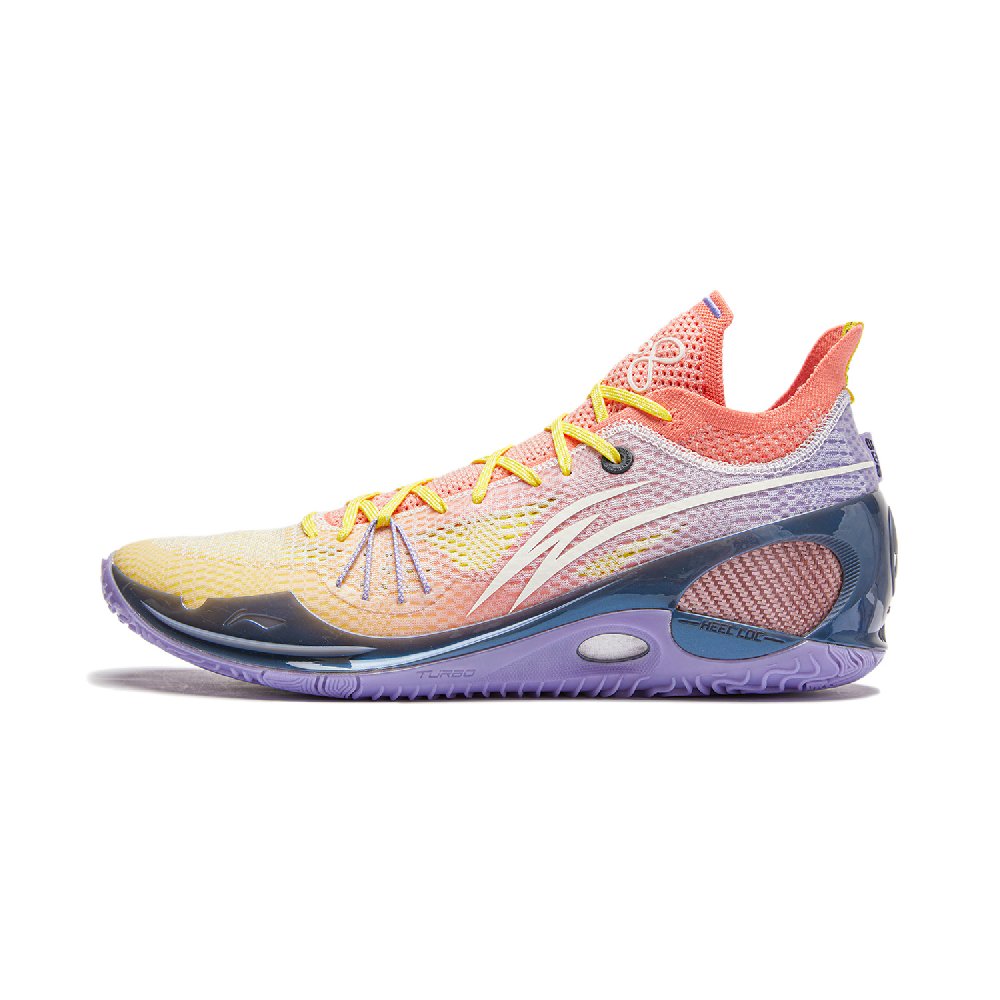 LINING Wade 808 3 Basketball Shoes Men's Low top Bright Yellow/Red Coral Pink/Vero Rose Purple