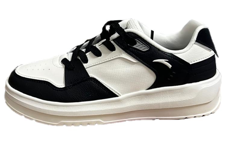 Anta Life Collection Wear-Resistant Low-Top Skateboard Shoes Women's Black White