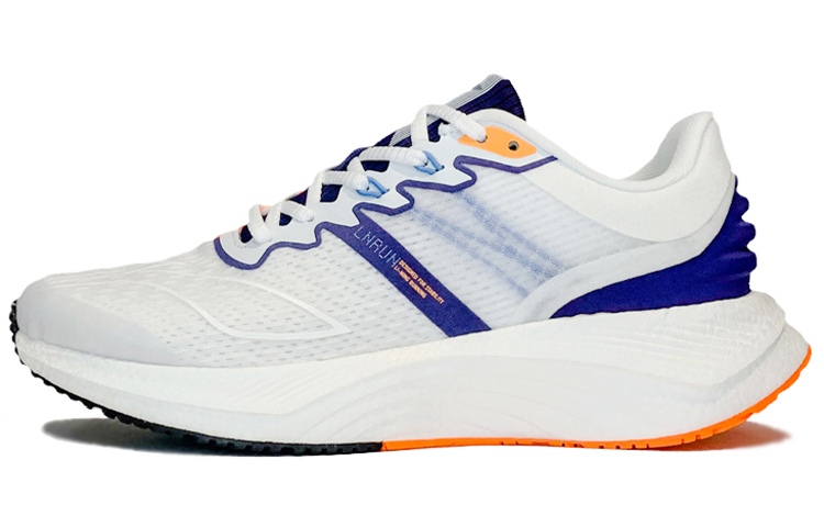 LiNing YueYing 1.0 Cushioning Anti-Slip And Wear-Resistant Low-Top Running Shoes White Blue