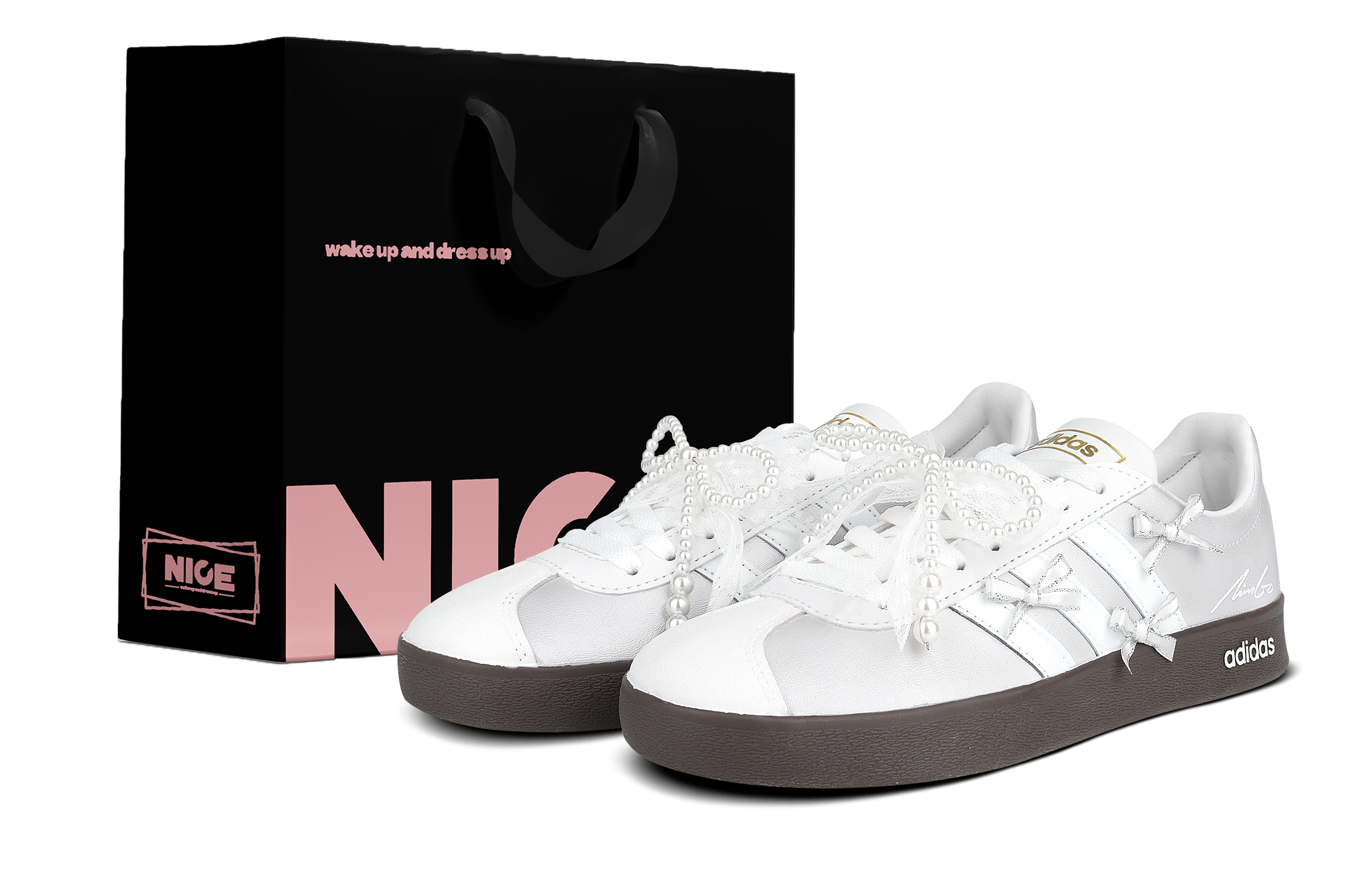 Adidas VL COURT 2.0 Abrasion Resistant Low top Skateboard Shoes Unisex White Silver
