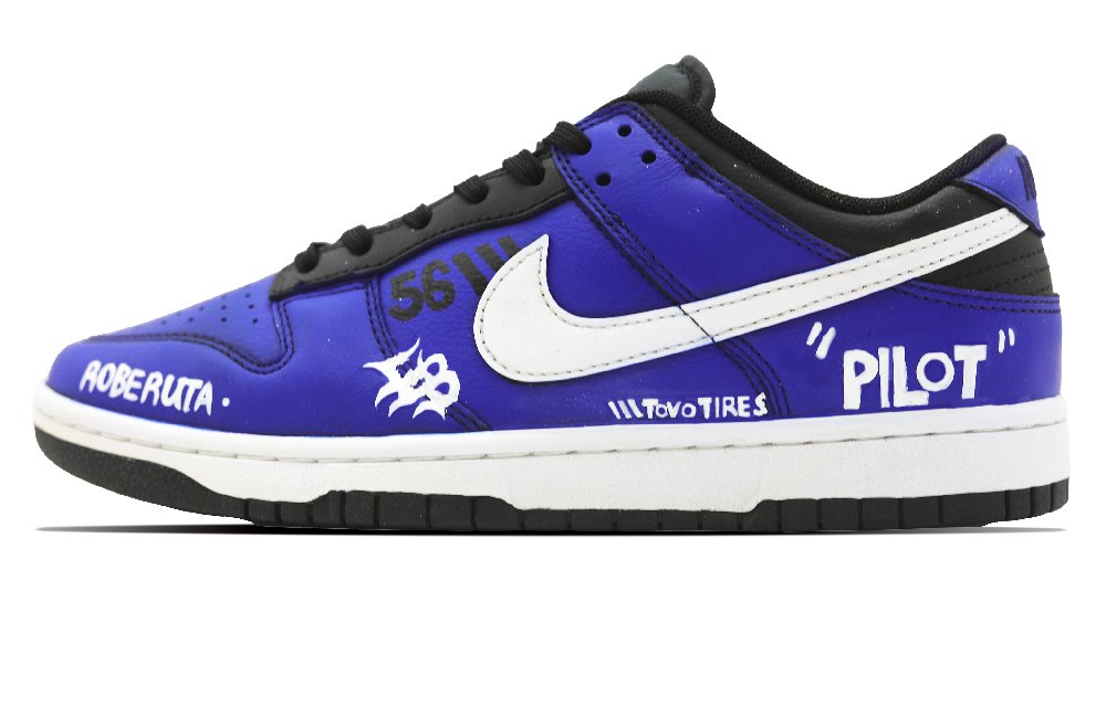 Nike Dunk SSS Manufactured Racing Collection Type 56 Industrial Style Hand-Drawn Low-Top Skateboard Shoes Unisex