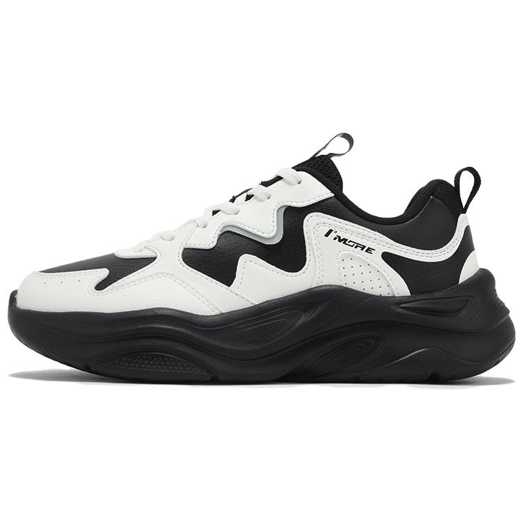 361° Life Collection Chunky Sneakers Women's Low top Feather White, Obsidian Black