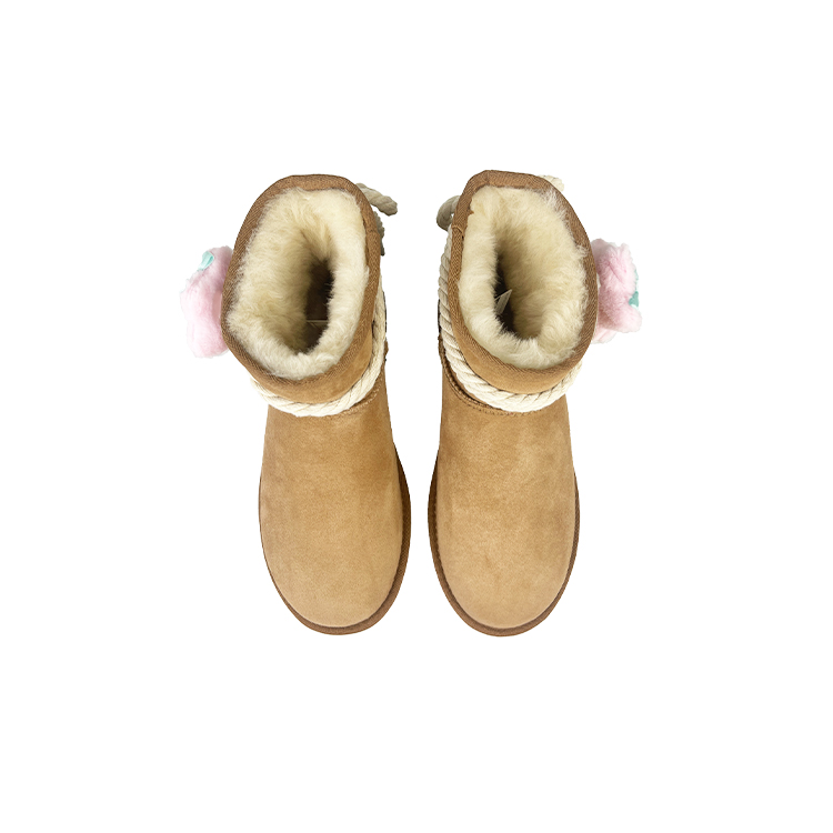 UGG CLASSIC MINI Warm And Wear-Resistant Short Snow Boots Women's Beige Chestnut