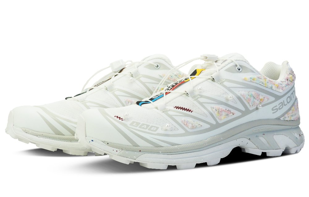 SALOMON XT-6 Cushioning Anti-Slip And Wear-Resistant Low-Top Trail Running Running Shoes Unisex White