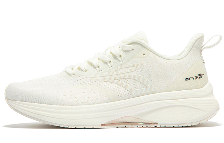 361° Titan Lite Cushioned Anti-Slip And Wear-Resistant Lightweight Low-Top Running Shoes Men's Feather White